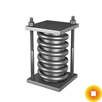 Пружинный сдвоенный блок для подвесок трубопроводов АЭС и ТЭЦ 2006x2400x280x42,4 Сталь 20 ОСТ 108.275.59-80