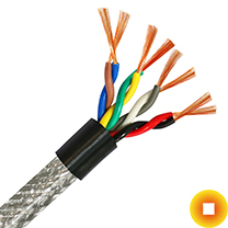 Сетевой кабель для роутера 0,60х3 мм S/FTP Cu Stranded PVC ГОСТ Р 54429-2011